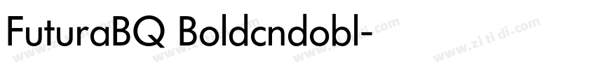 FuturaBQ Boldcndobl字体转换